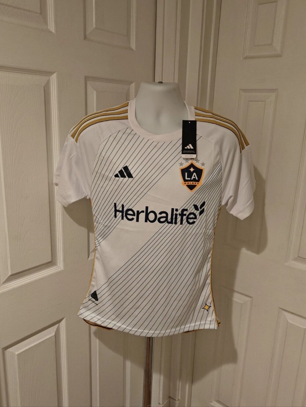 adidas LA Galaxy 2024/25 Home Jersey NWT Men's Sizes M and L Replica White MLS
